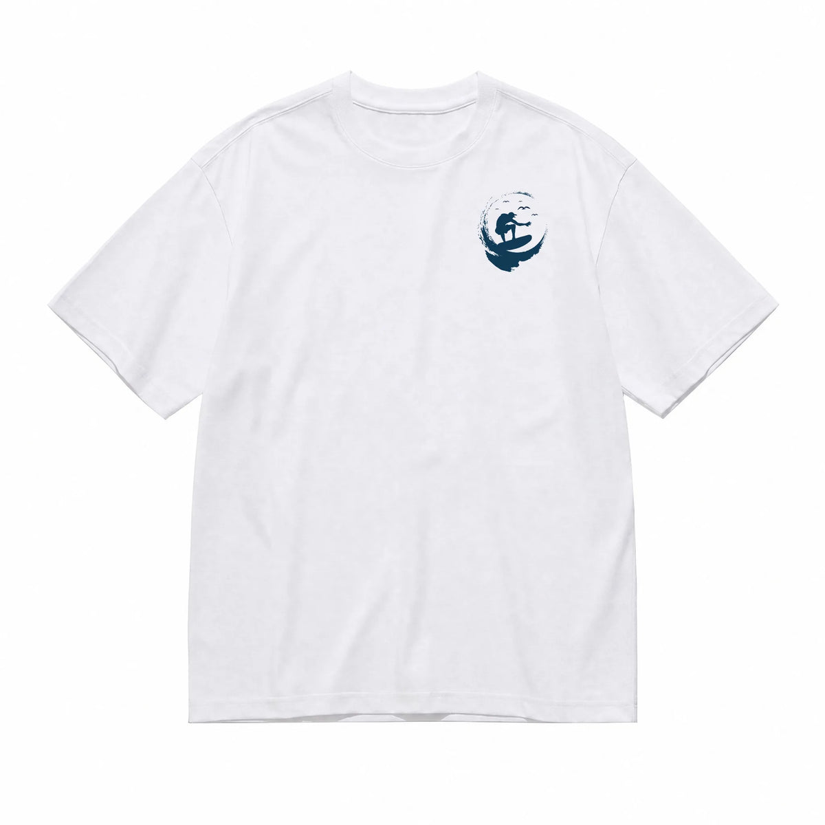 Men's Surf Print Loose Casual Beach Graphic T-Shirt