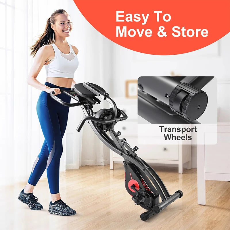 Magnetically Controlled Foldable Indoor Bike