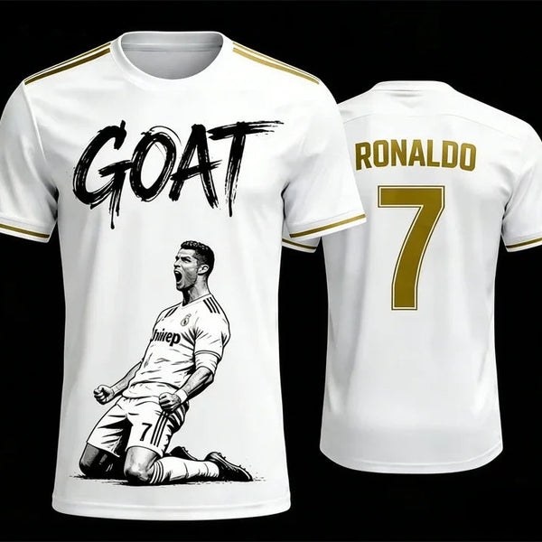 Ronaldo Quick-Dry Sport Jersey Men’s & Boys’ Summer T-Shirt