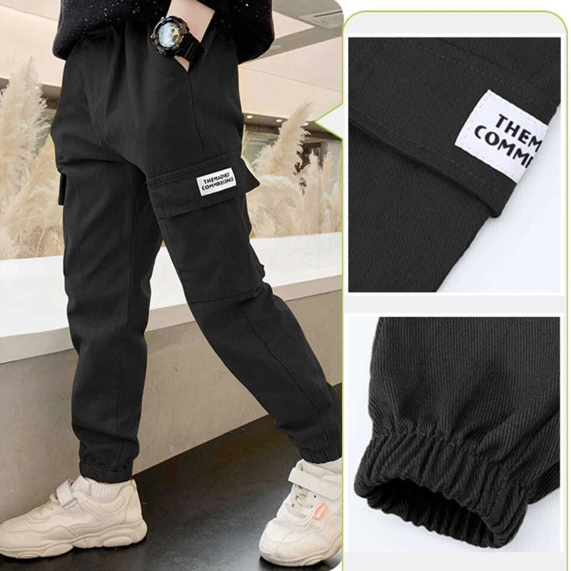 Trendy Cargo Trousers for Young Boys Sizes 4-12