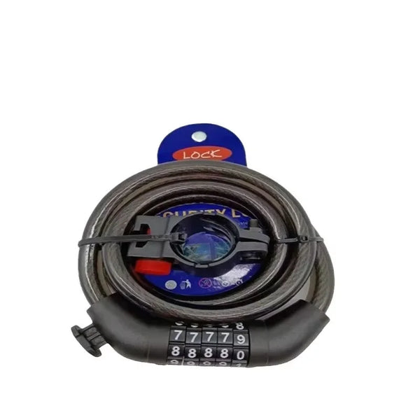 5-Digit Combination Bike Lock Anti-Theft Steel Cable