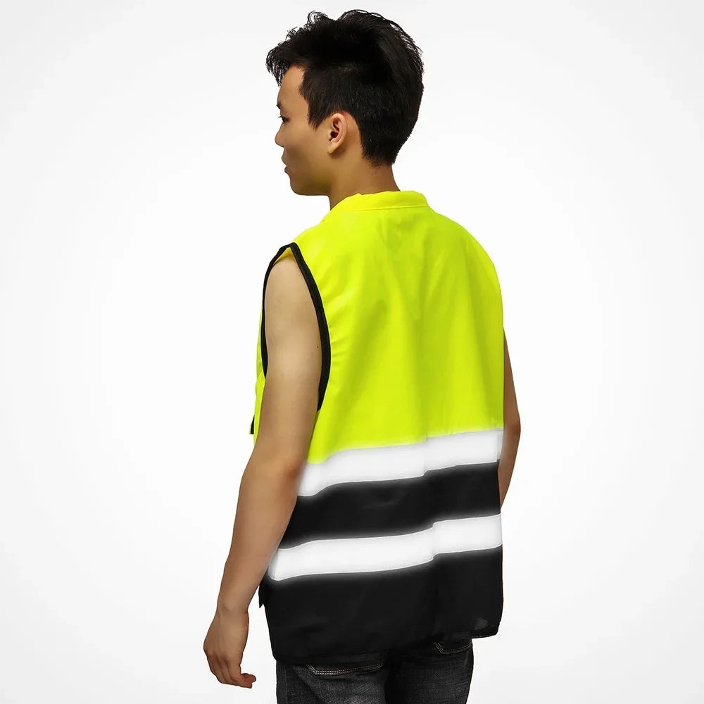 High Visibility Safety Vest, Reflective Jacket, Security Waistcoat