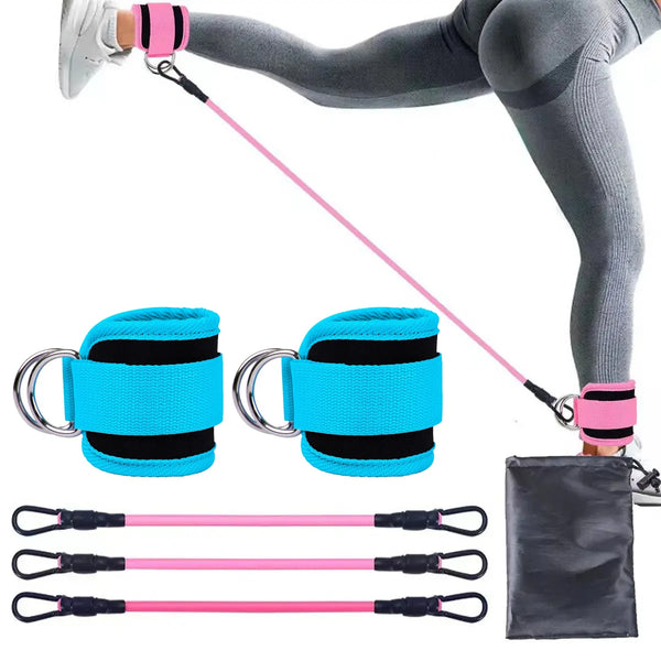 Strengthen Your Legs with Ankle Strap Resistance Bands
