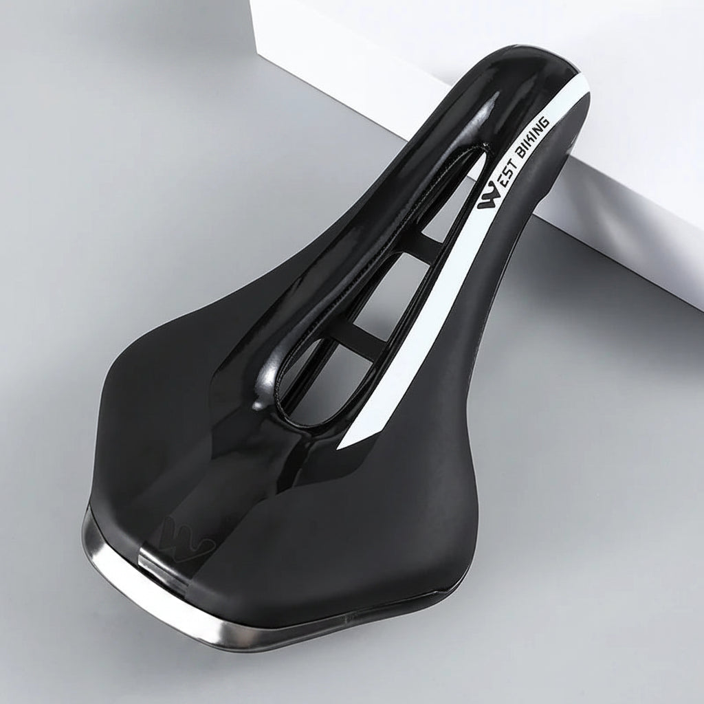 Hollow Road Bike Seat: Wear-Resistant Leather Saddle