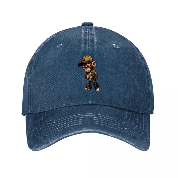Cartoon Monkey Adjustable Baseball Cap