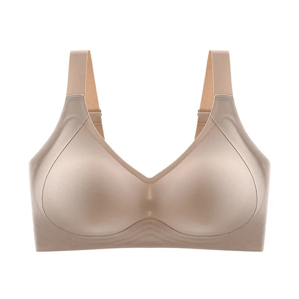 Seamless Thin-Cup Wireless Push-Up Bra for Women