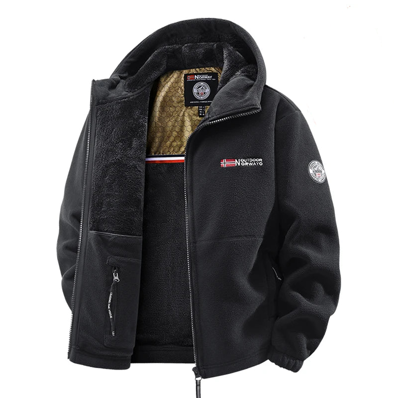 Men’s Heated Polar Fleece Tactical Jacket