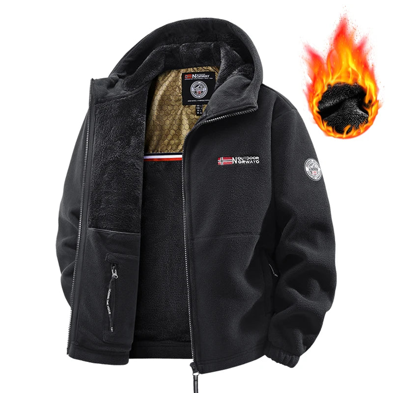 Men Heated Jacket Winter Polar Fleece Jacket Men Thermal Fleece Tactical Sports Coat Militar Softshell Hiking Outdoor Army Jacke - 24 Hour Sport