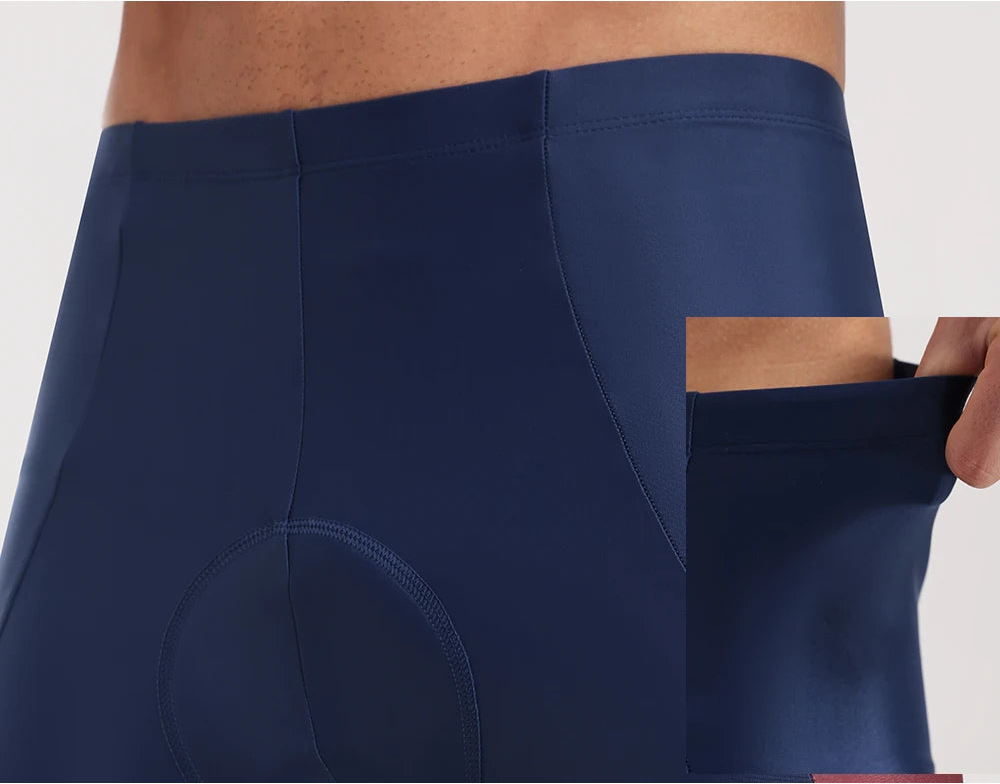 Men’s 3D Gel Padded Road Bike Shorts with Pockets