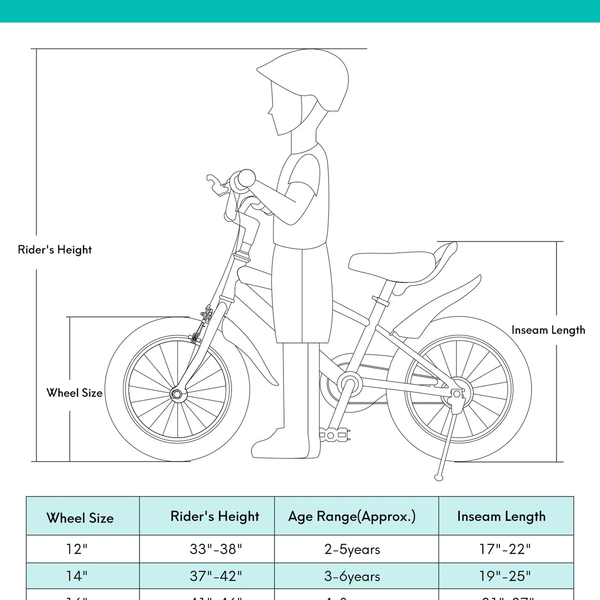 Kids' Bike with Training Wheels & Dual Handbrakes