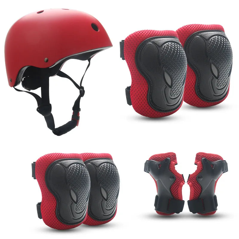 Kids' Protective Gear Set: Helmet & Pads for Ages 2-14