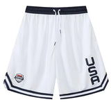 Loose-Fit USA Basketball Shorts with Pockets
