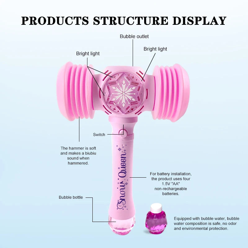 Outdoor Bubble Fun: Battery-Free Princess Toy