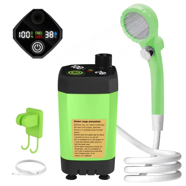 Portable Camping Shower Pump w/ Digital Display | 6000mAhSport tools24 Hour Sport