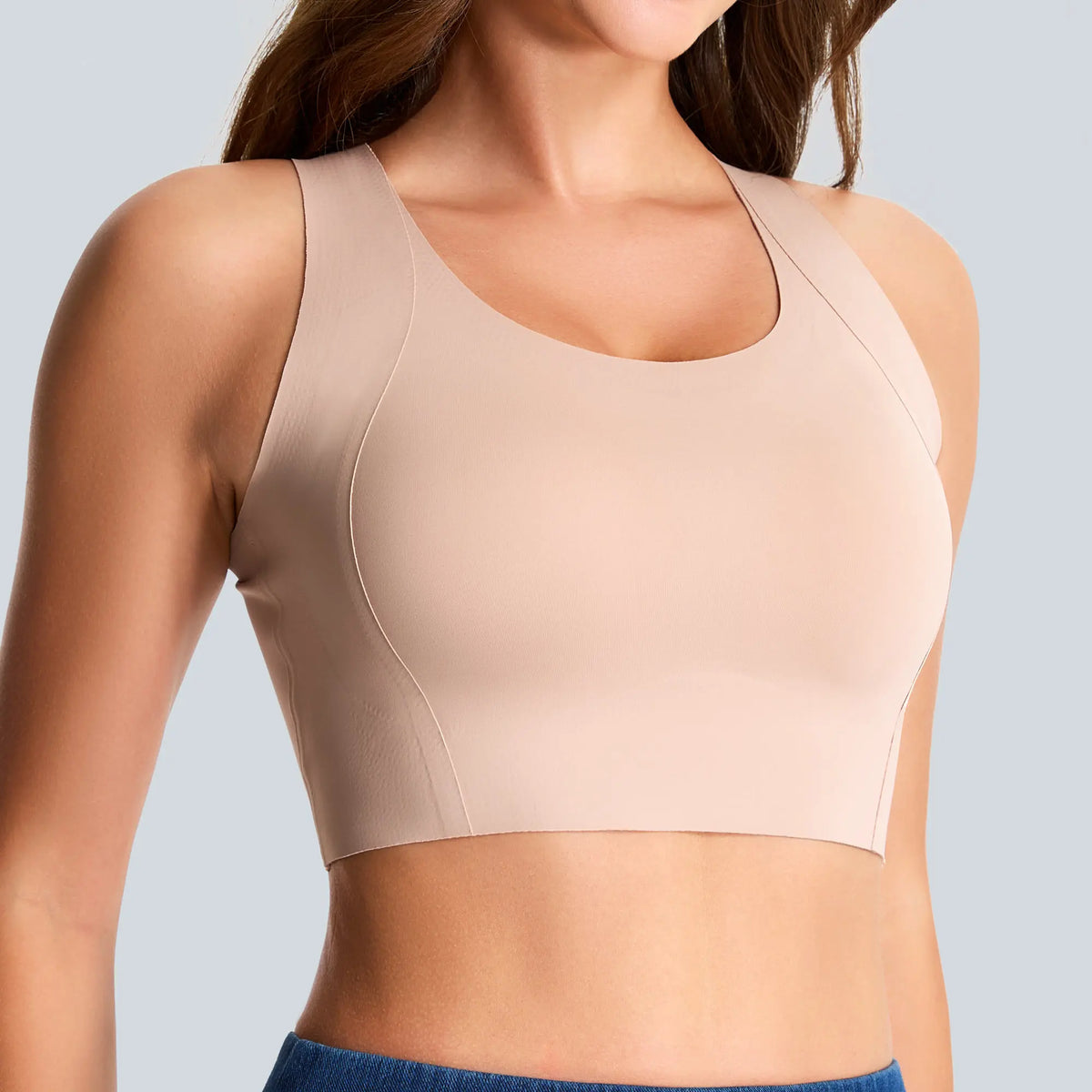 Seamless Wireless Padded Low Impact Sports Bra