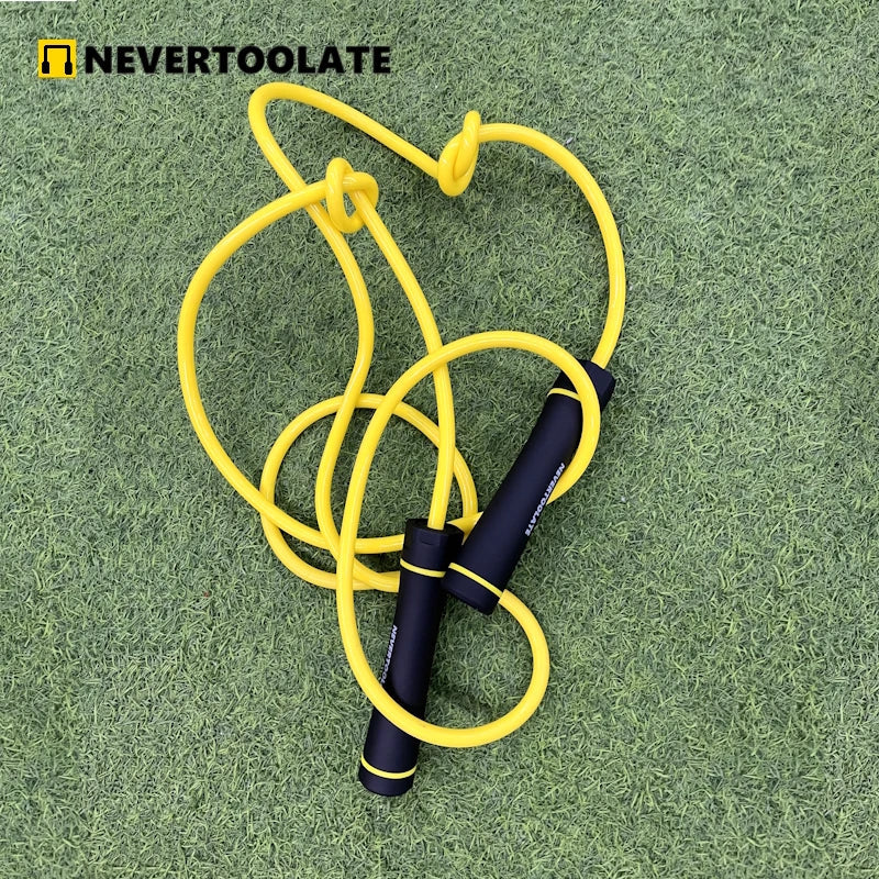 HEAVY 460 gram 1 lbs 10mm diameter PVC SHORE HARDNESS 70A jump rope fitness HIIT 3 meter adjustable skipping rope 24 Hour Sport