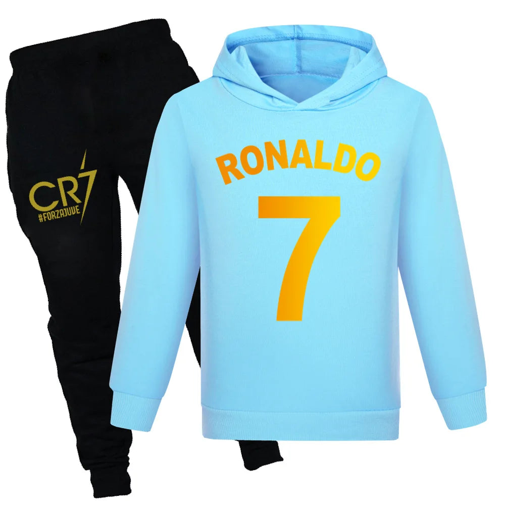 Kids' CR7 Autumn Football Tracksuit Boys & Girls Sportswear