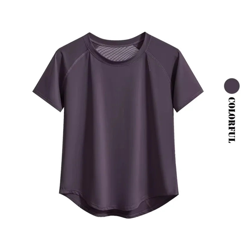 DRUR Loose Breathable Yoga Set Women Lightweight Running Tracksuit 2 Piece Gym Outfit Summer Sportswear Tops Pants Suit Yogawear 24 Hour Sport