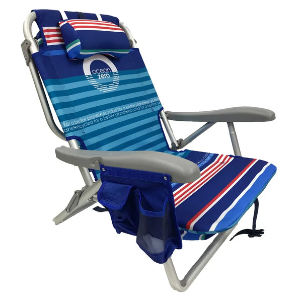 New Set of 2. Ocean Zero Eco-Friendly Deluxe Backpack Beach Chair