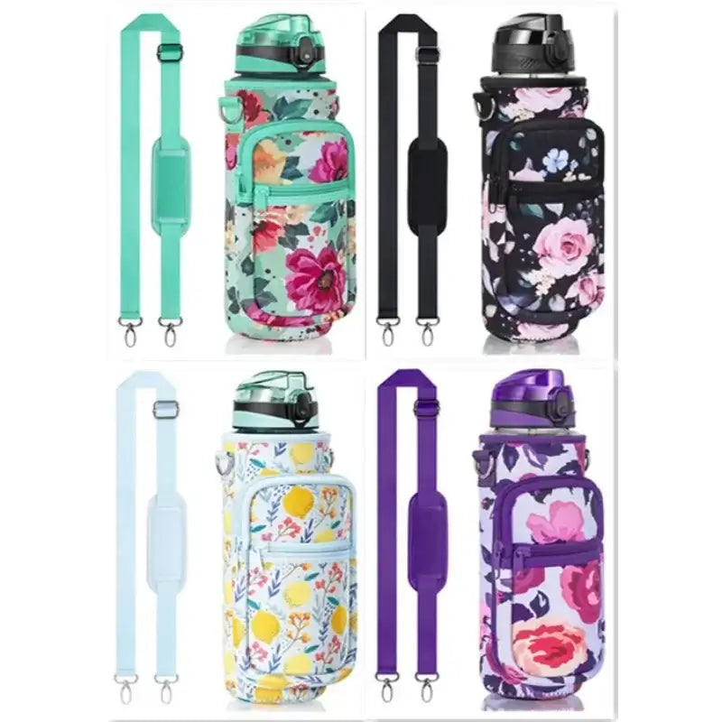 Large Water Bottle Sleeve with Phone Pouch & Carrying StrapWater Bottles24 Hour Sport