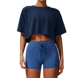 New Sport T-Shirt: Loose Cotton Crop Top for Dance & Gymwomen's Shirts24 Hour Sport