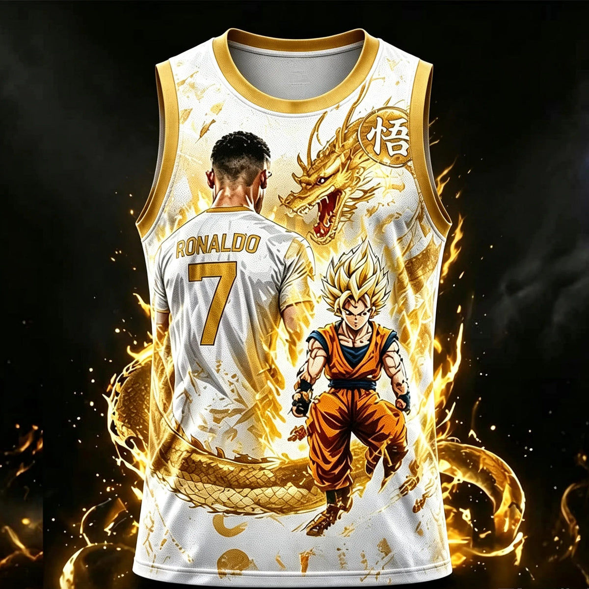 Children's Dragon Ball & Ronaldo Short & T-Shirt Summer Set