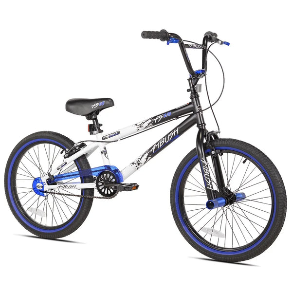  New  Bicycles 20" Boy's Ambush BMX Child Bike, Black/Blue