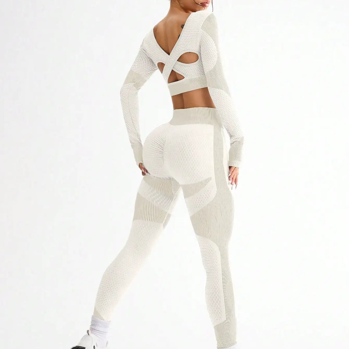 Women's 2-Piece Seamless Yoga Suit: Breathable Fitness Set