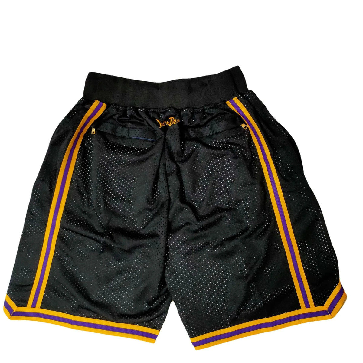 Men's Embroidered Basketball Shorts | Loose, Breathable w/ Zip Pockets