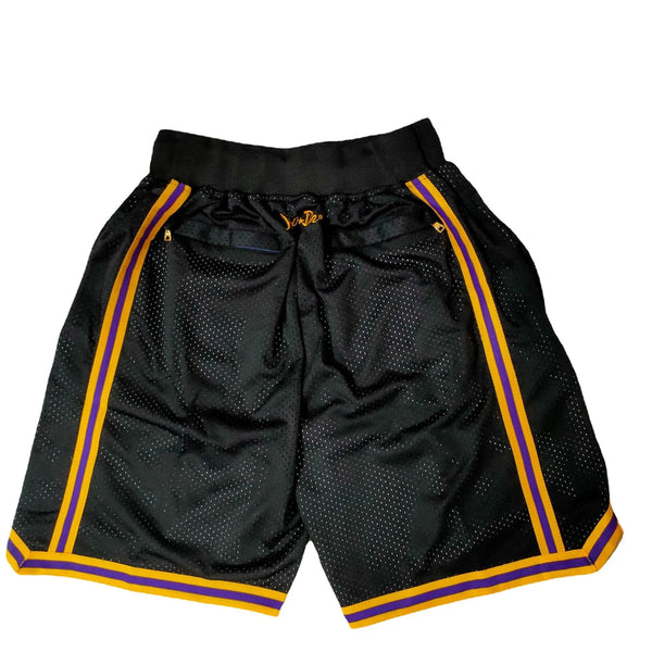 Men's Embroidered Basketball Shorts | Loose, Breathable w/ Zip Pockets