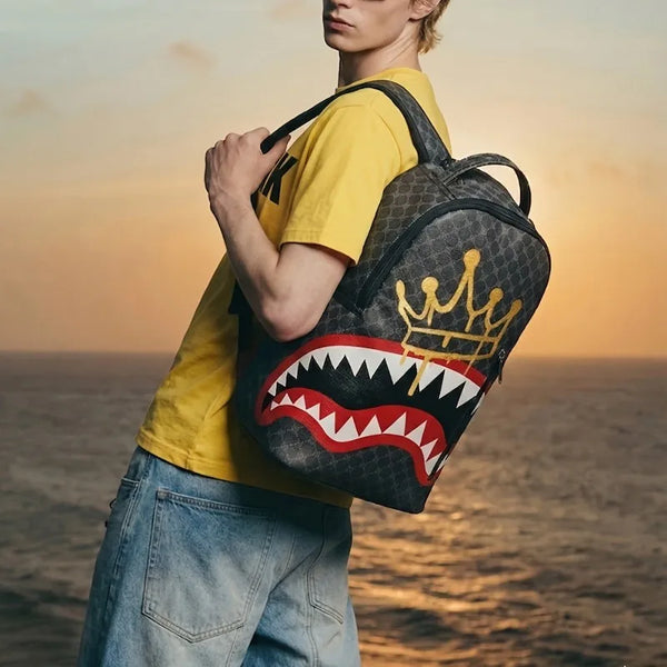 Casual Large Capacity Shark Backpack for School & Travel