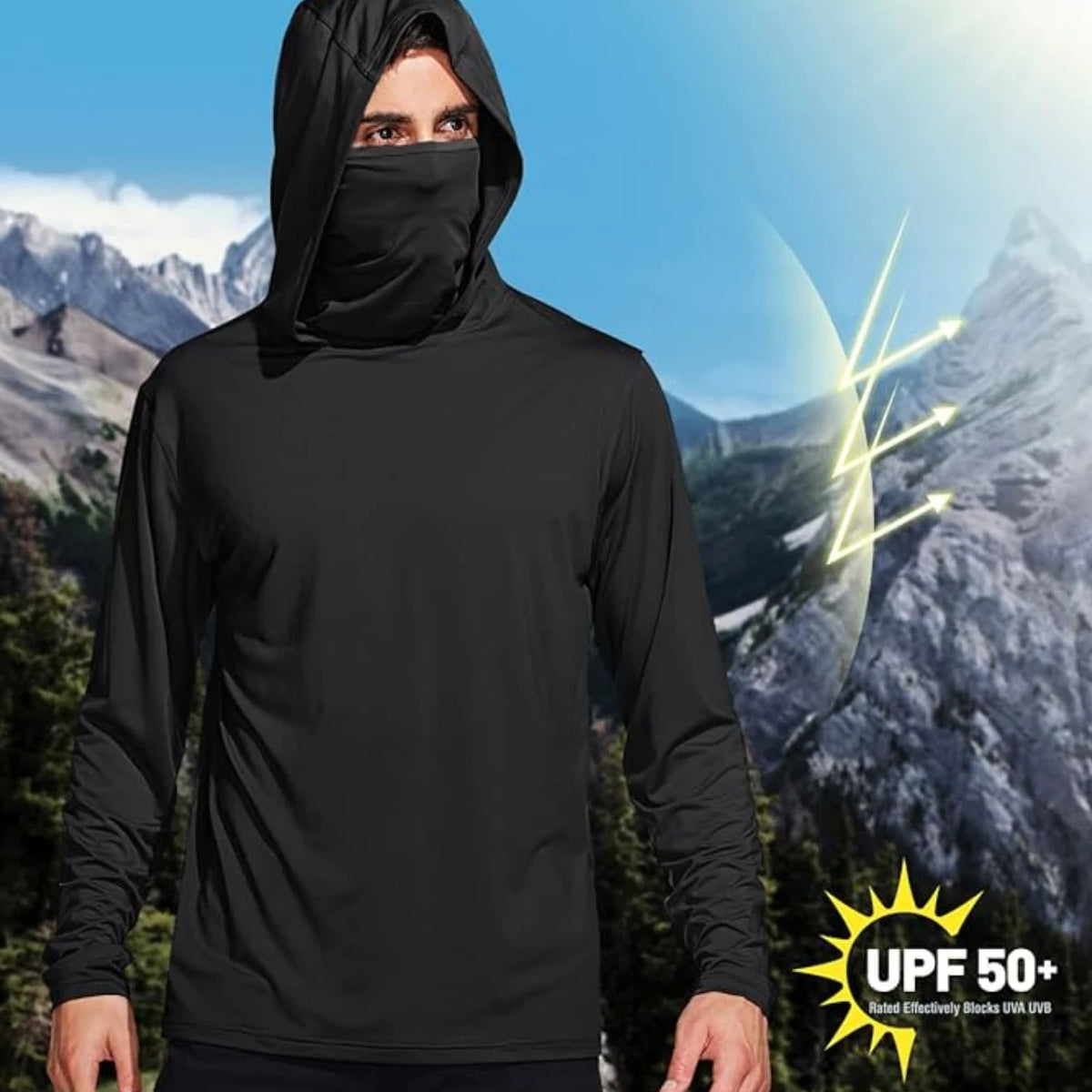 Men's UPF 50+ Sun-Protective Technical Hoodie