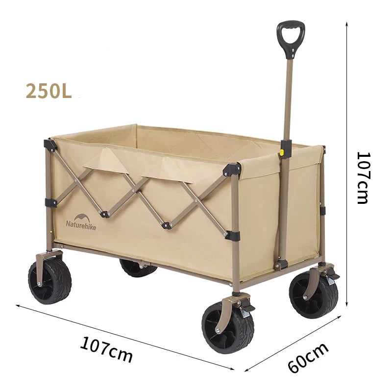 Ultra-Lightweight, Large-Capacity Folding Cart for Outdoor Enthusiasts