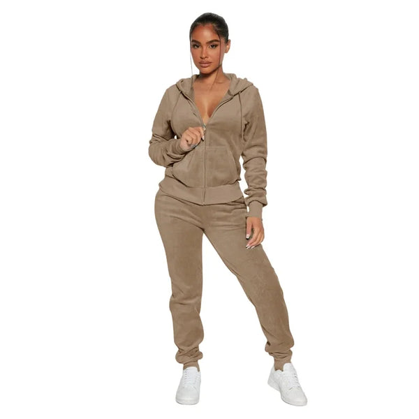 Cozy Comfort Velvet Pant Sets for Women