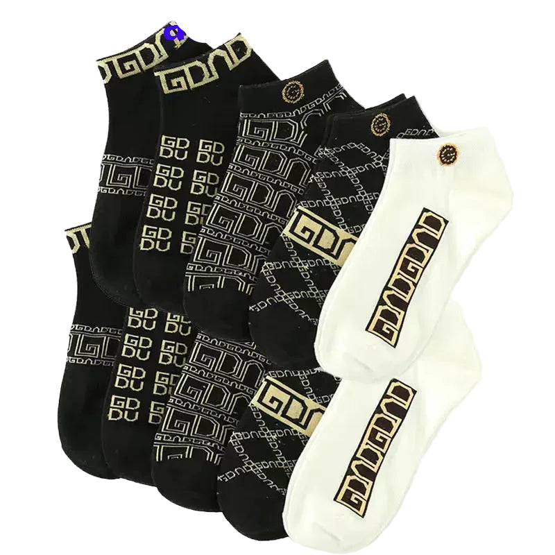 Luxury Geometric Ankle Socks for Winter
