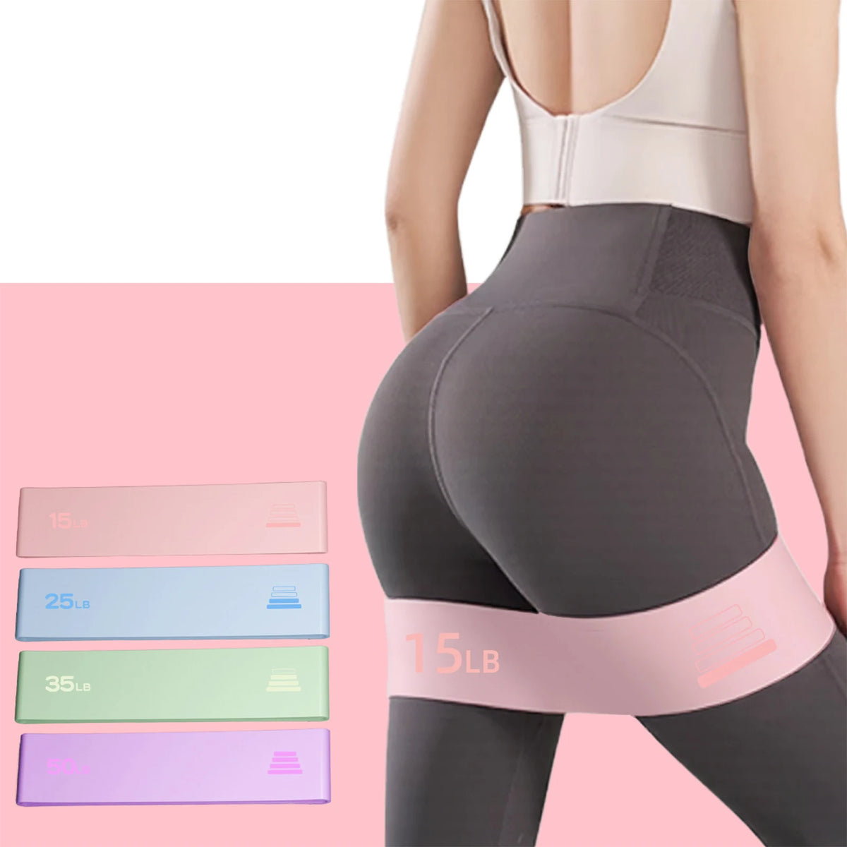4 Elastic Band Pull-Up Assist & Resistance Trainer