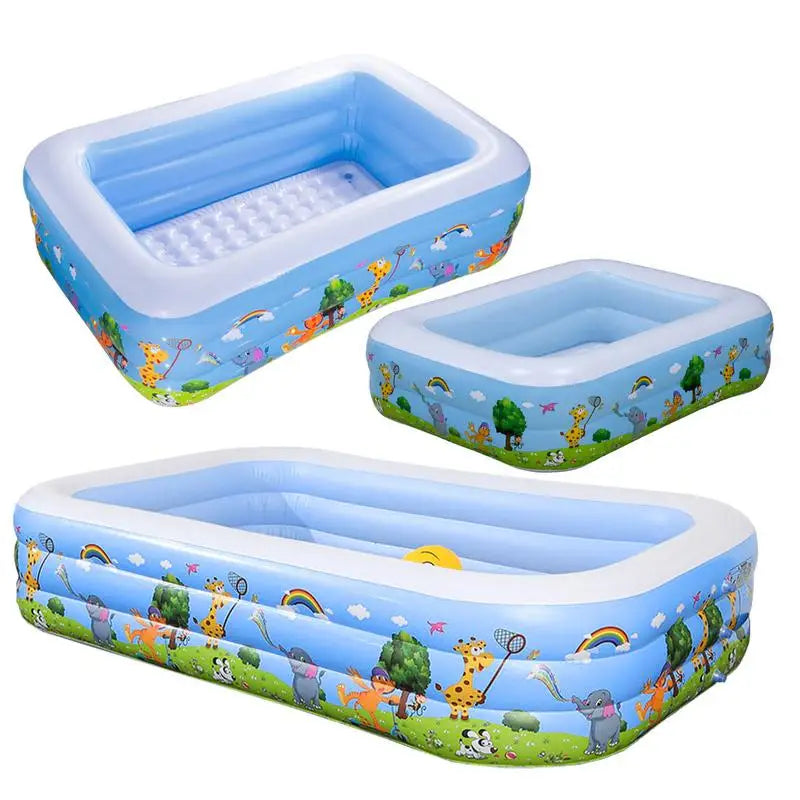 Heavy Duty Inflatable Pool with Reinforced Sides for Family FunSwimming ...