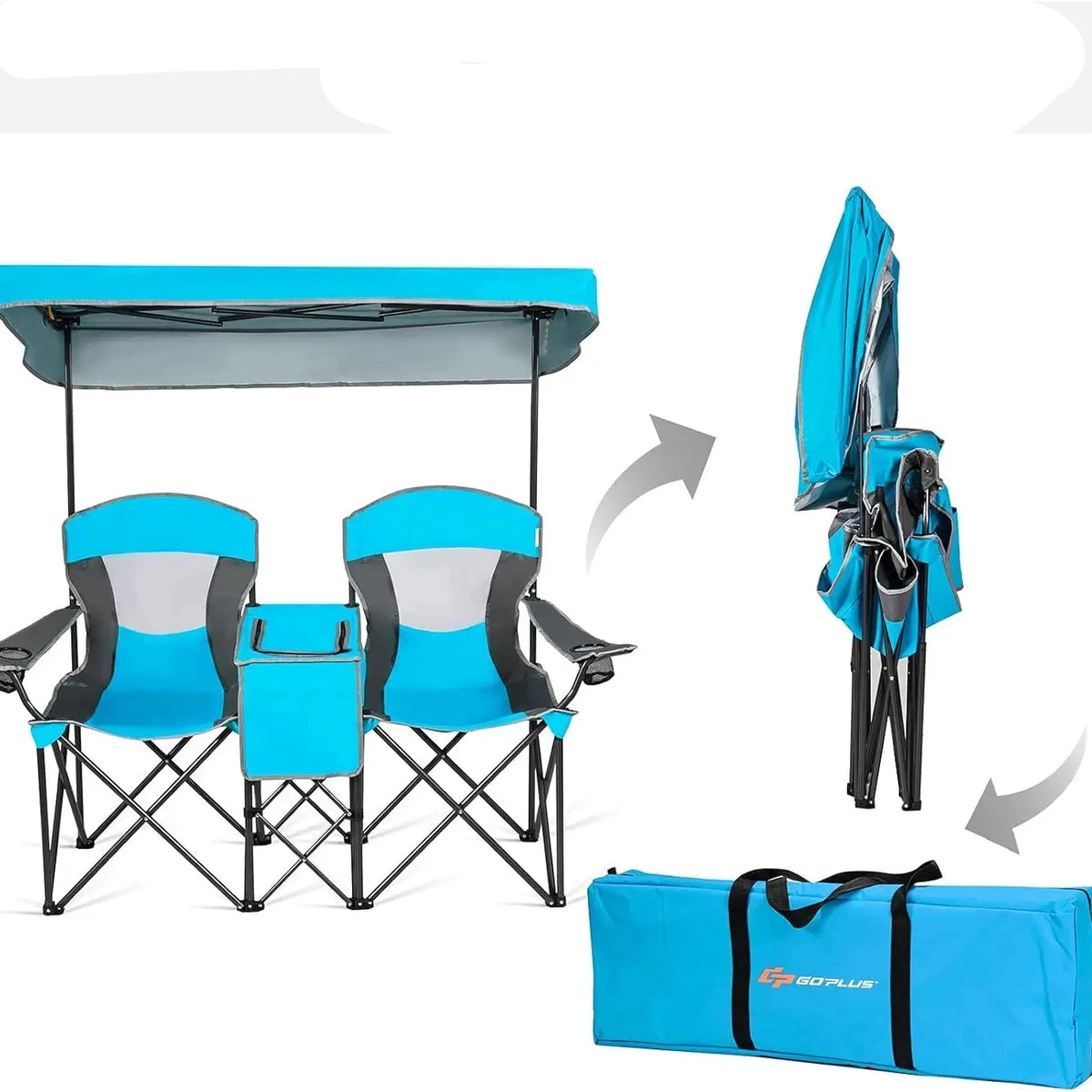 Portable Beach Chair with Canopy and Table







