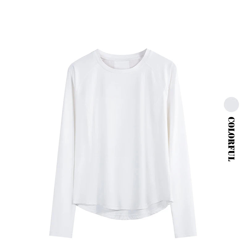 DRUR Fitness T-shirts Women Running Shirts Long Sleeve Quick Dry Breathable Sports Top Jogger Workout Pullover Top Sportswear 24 Hour Sport