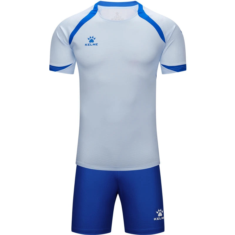 Men's Soccer Jersey & Shorts Set with Contrast Trim