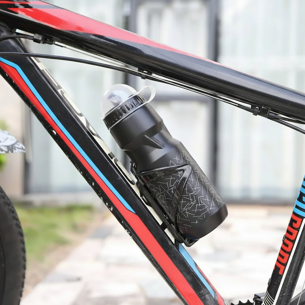 Lightweight Bike Bottle Cage & Water Bottle Set