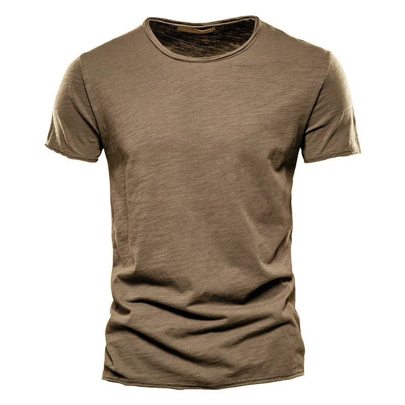 Men's Soft Cotton Casual Slim Fit Summer T-Shirt