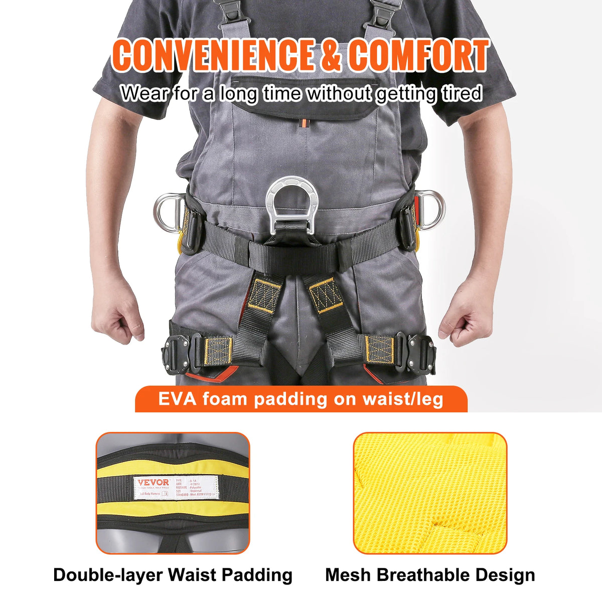 Half-Body Safety Harness Multi-Purpose Rock & Tree Climbing