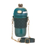 Leather-Wrapped Water Bottle: Perfect for Moms and Kids