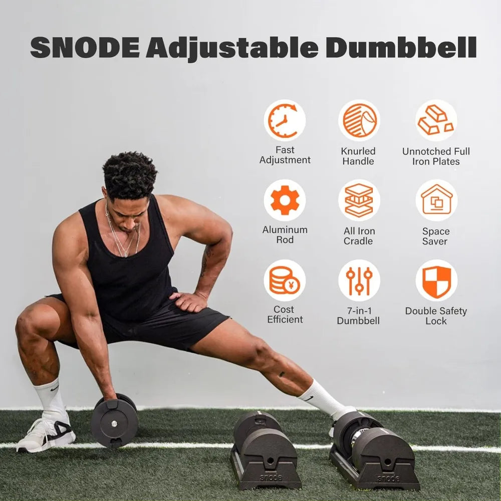 Ultimate Home Gym: 80 lb Adjustable Dumbbell Set