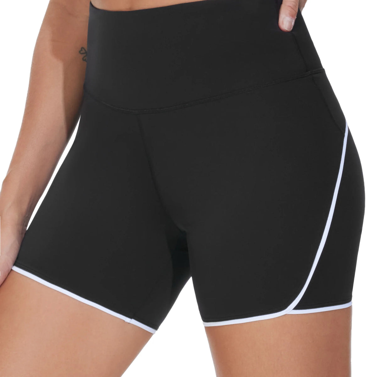 Women's High-Waisted Running & Yoga Dolphin Shorts
