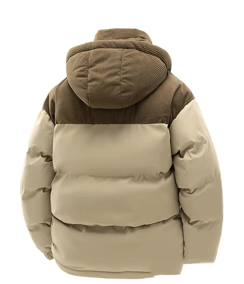 Men's Fleece-Lined Winter Parka Warm Heavyweight Jacket