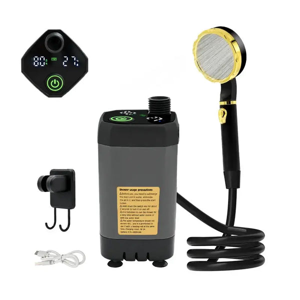 Portable Camping Shower Pump w/ Digital Display | 6000mAhSport tools24 Hour Sport