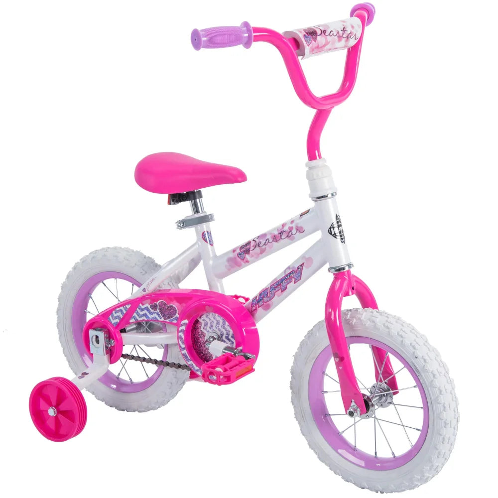 Sea Star Girl Kids Bike, White Bicycle