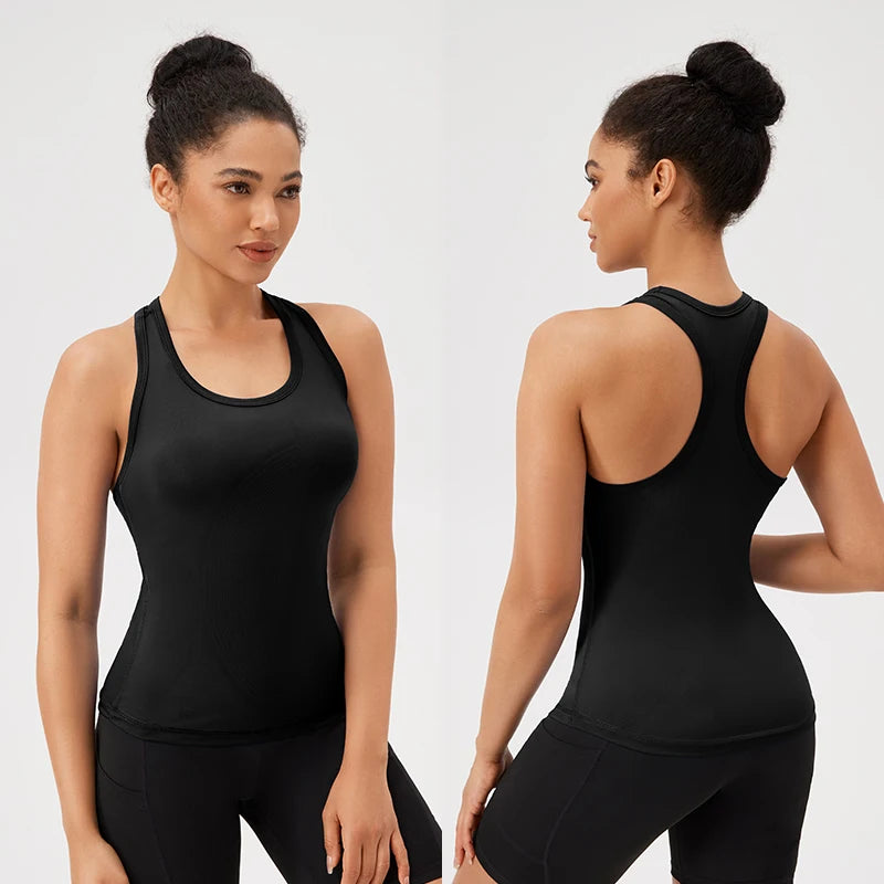 Women's Sleeveless Yoga Vest for Gym, Fitness, and Outdoor Sports